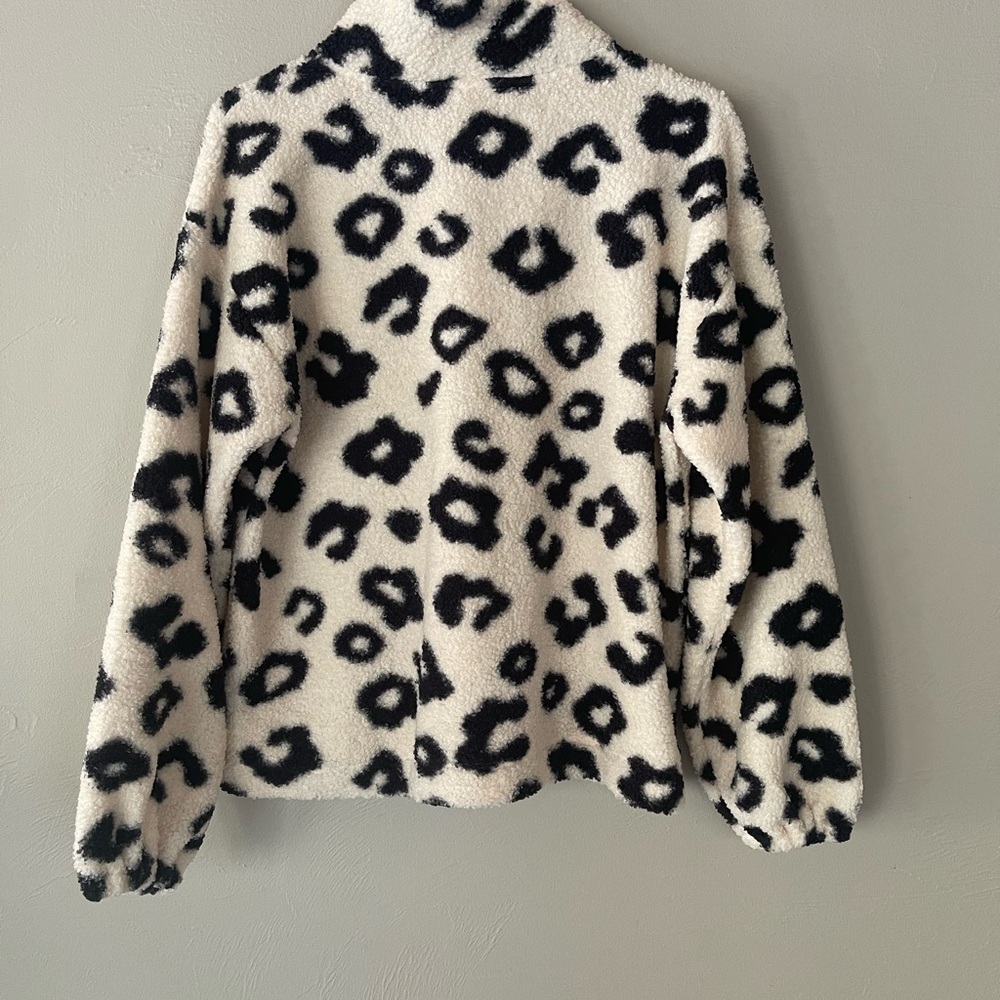 LOFT Women’s Fleece Sherpa pullover medium NWT - Picture 2 of 10